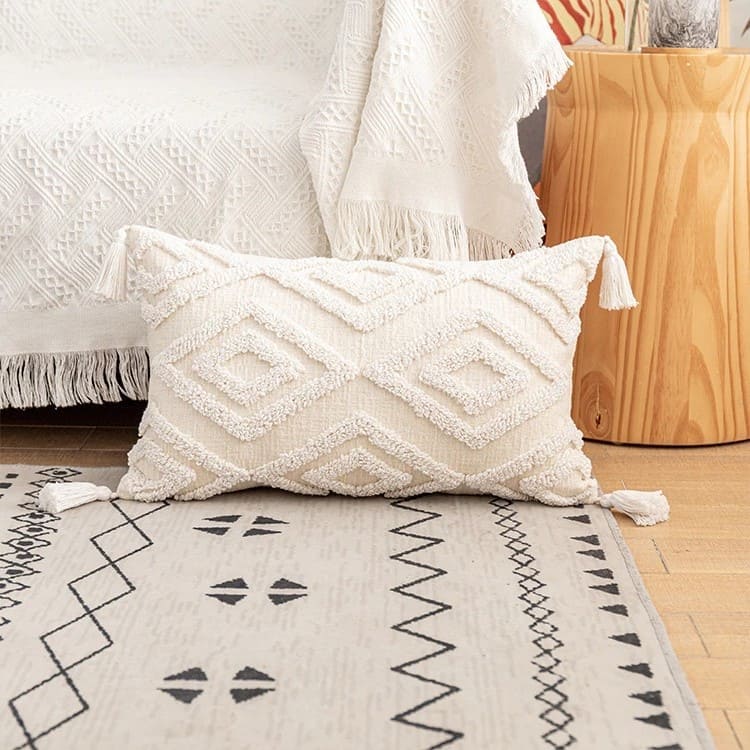 Coussin Déco Bohème en Macramé Chic Esprit Macramé