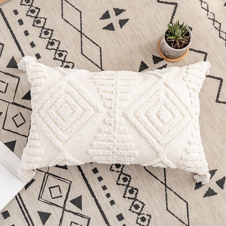 Coussin Déco Bohème en Macramé Chic Esprit Macramé