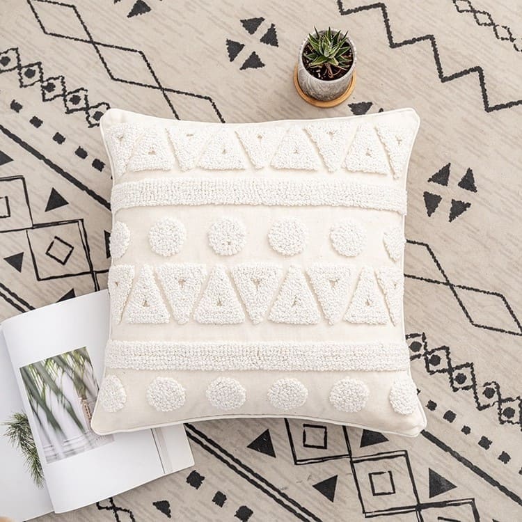 Coussin Déco Bohème en Macramé Chic Esprit Macramé