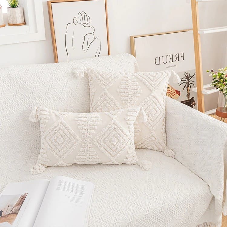 Coussin Déco Bohème en Macramé Chic Esprit Macramé