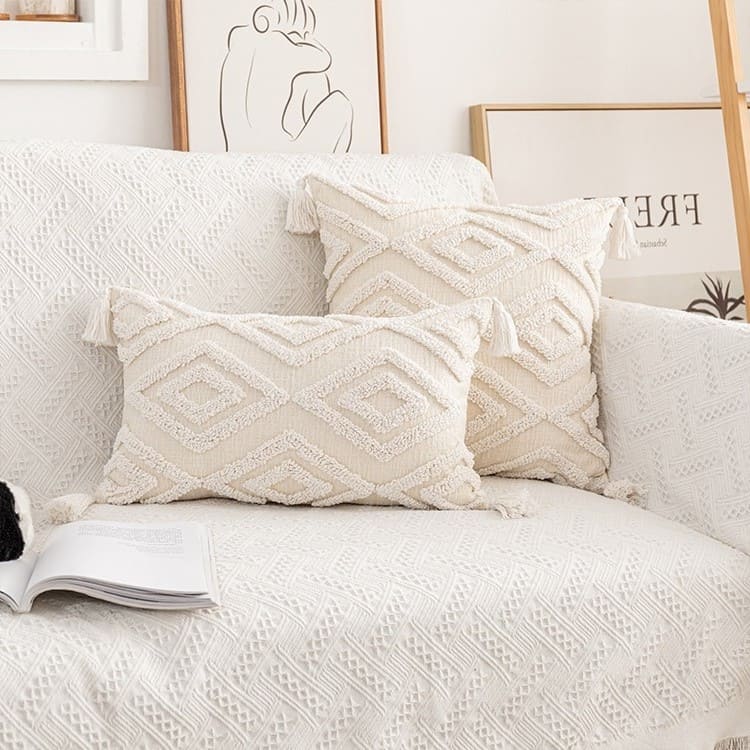 Coussin Déco Bohème en Macramé Chic Esprit Macramé