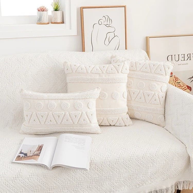 Coussin Déco Bohème en Macramé Chic Esprit Macramé