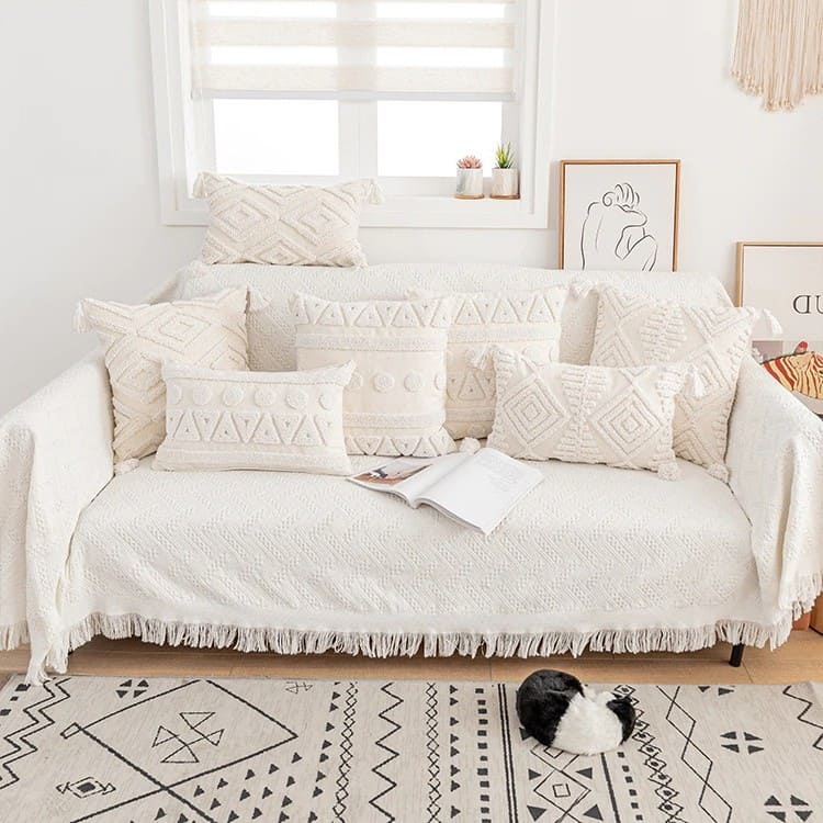 Coussin Déco Bohème en Macramé Chic Esprit Macramé
