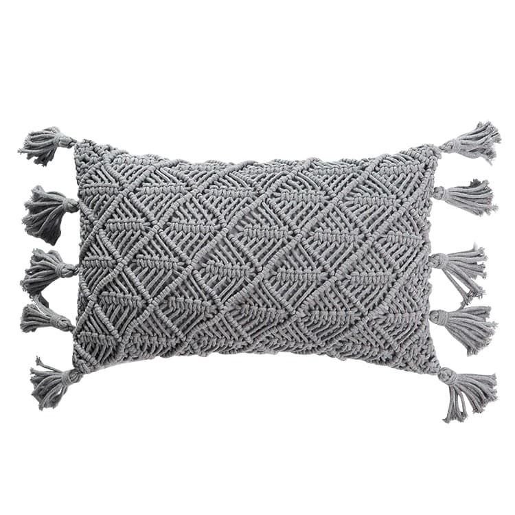 Coussin Rectangulaire en Macramé Élégance Esprit Macramé