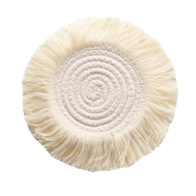 Dessous de verre bohème chic en Macramé Esprit Macramé