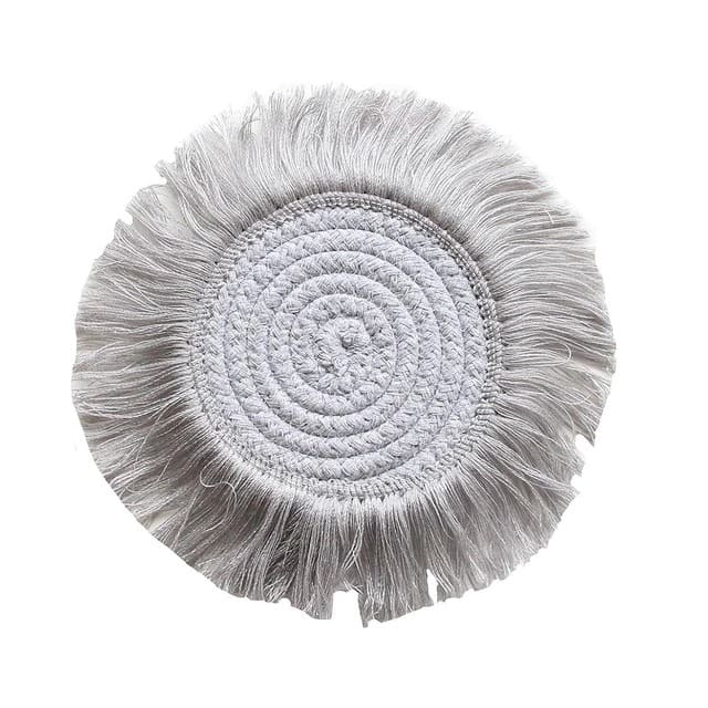 Dessous de verre bohème chic en Macramé Esprit Macramé