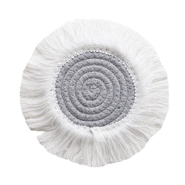 Dessous de verre bohème chic en Macramé Esprit Macramé