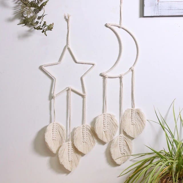 Ensemble de 2 attrapes rêves en Macramé de la marque Esprit Macramé Esprit Macramé