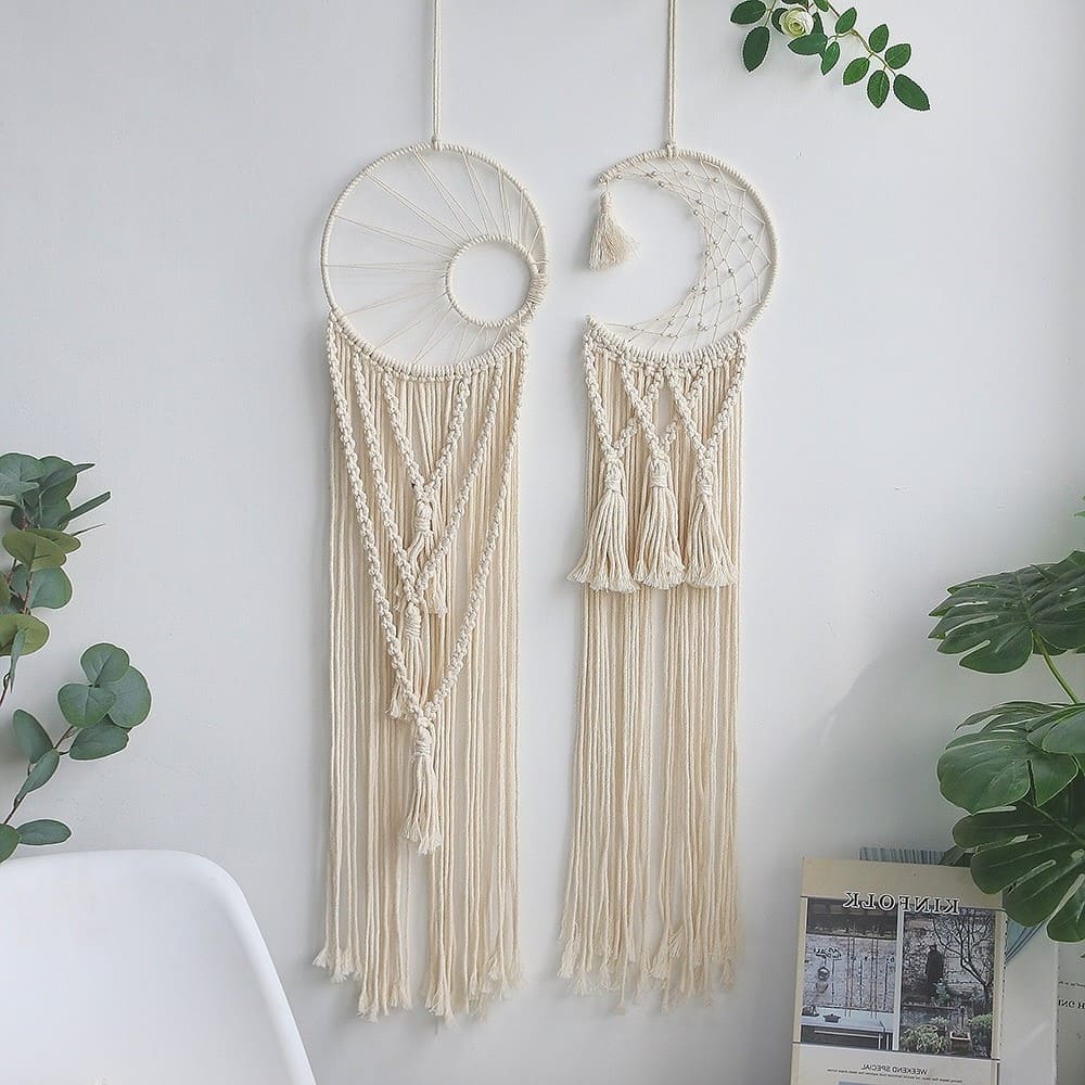 Ensemble de 2 attrapes rêves en Macramé de la marque Esprit Macramé Esprit Macramé