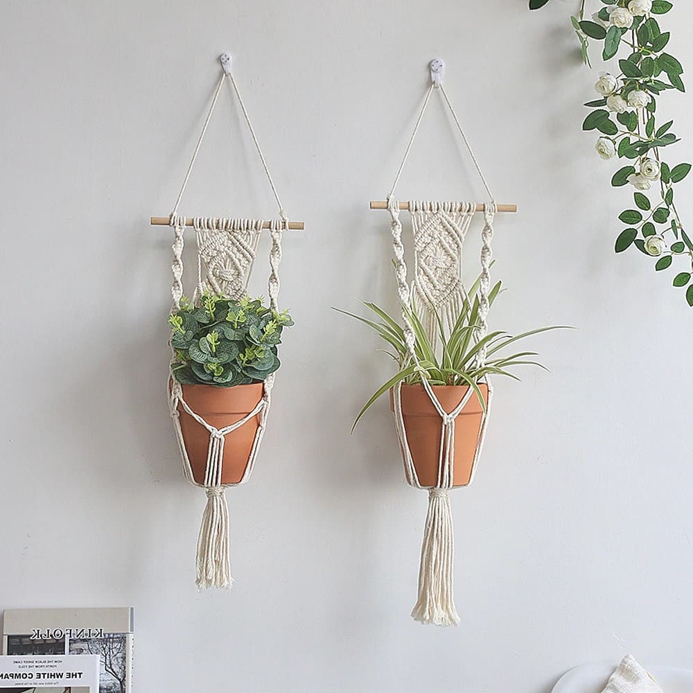 Ensemble de 2 suspensions Macramé Chic & Nature Esprit Macramé