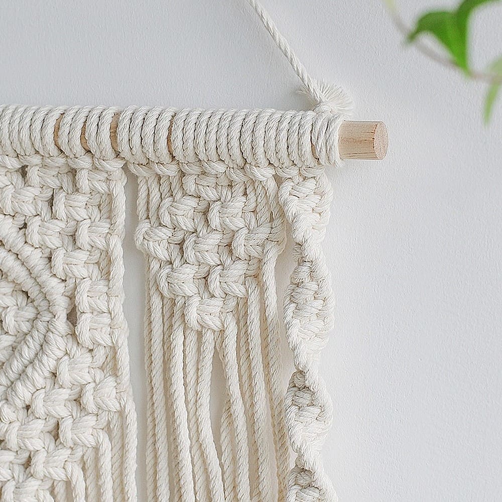 Étagère Murale en Macramé Élégant Esprit Macramé