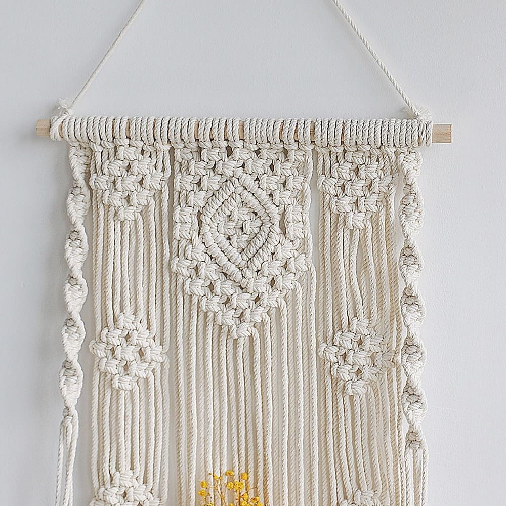 Étagère Murale en Macramé Élégant Esprit Macramé