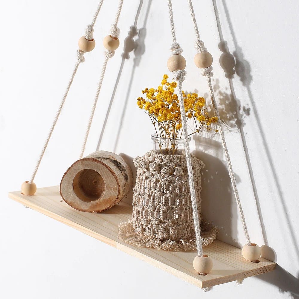 Étagère Murale Macramé Élégance Esprit Macramé