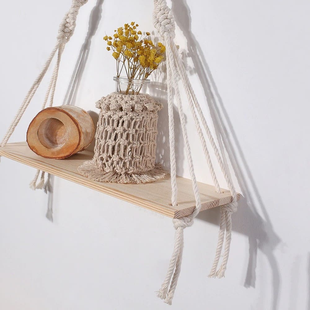 Étagère Murale Macramé Élégance Esprit Macramé