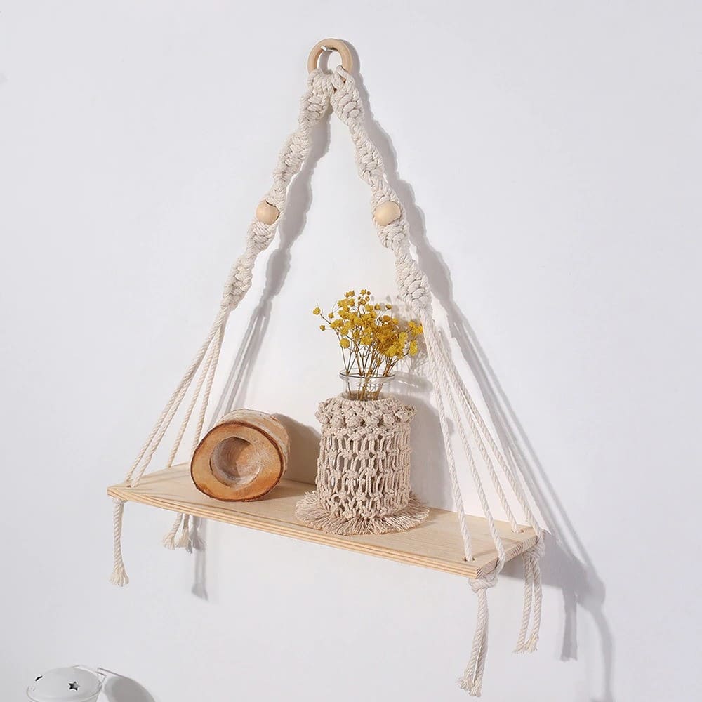 Étagère Murale Macramé Élégance Esprit Macramé