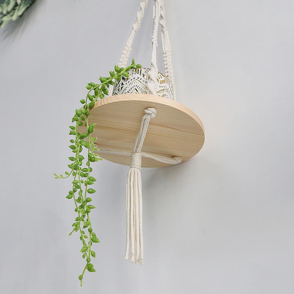 Étagère suspendue en Macramé Chic & Élégance Esprit Macramé