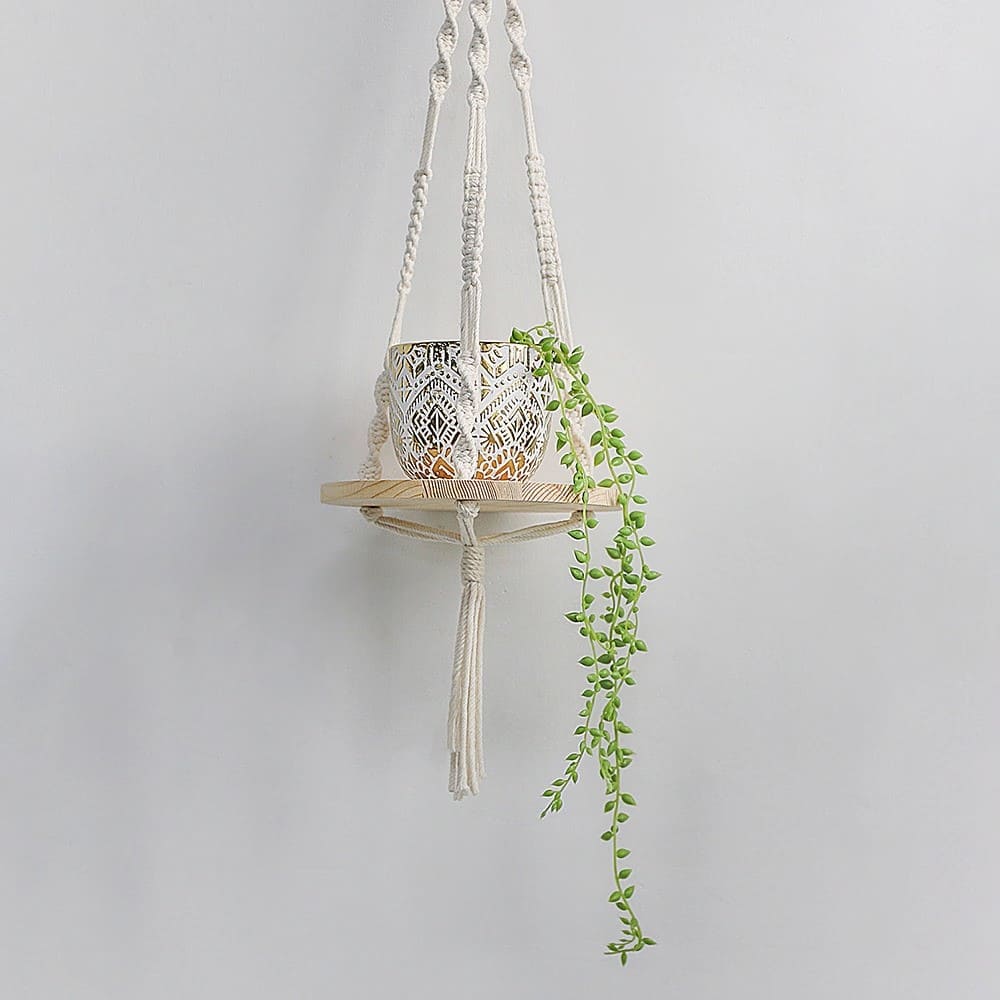Étagère suspendue en Macramé Chic & Élégance Esprit Macramé