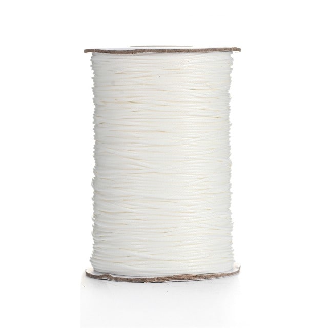 Fil ciré Linhasita® Blanc 2mm - Bobine de 20m Esprit Macramé