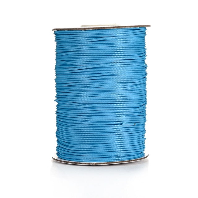 Fil ciré Linhasita Bleu Éclat 2mm - Rouleau de 20m Esprit Macramé