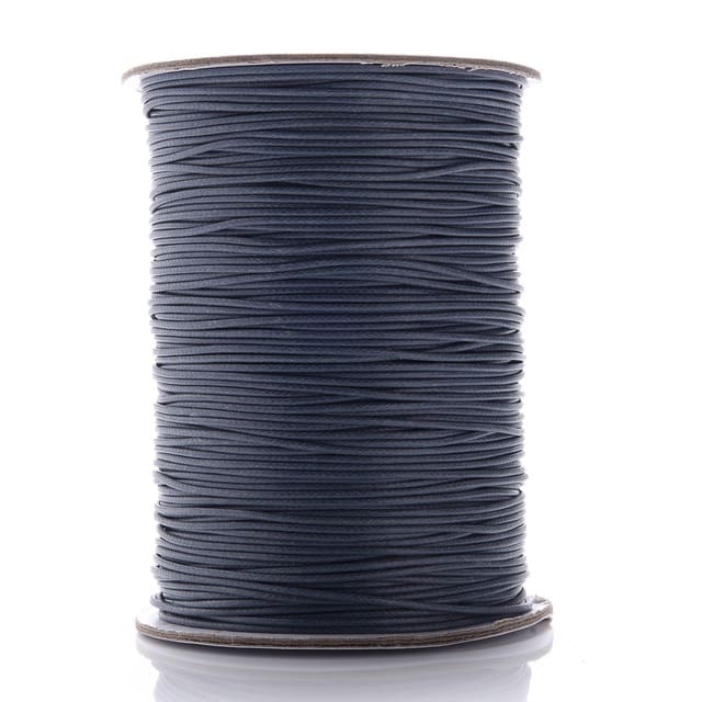 Fil ciré Linhasita Gris 1mm - Édition Spéciale 20m Esprit Macramé