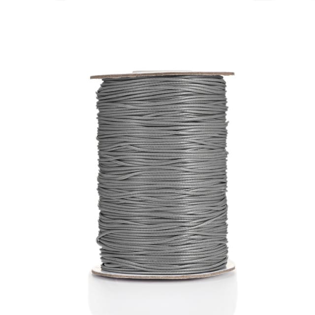 Fil ciré Linhasita gris 2mm - La qualité sur 20m Esprit Macramé