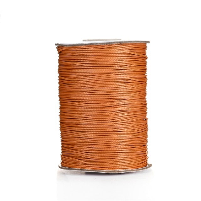 Fil ciré Linhasita Orange Éclatant 2mm - 20m Esprit Macramé