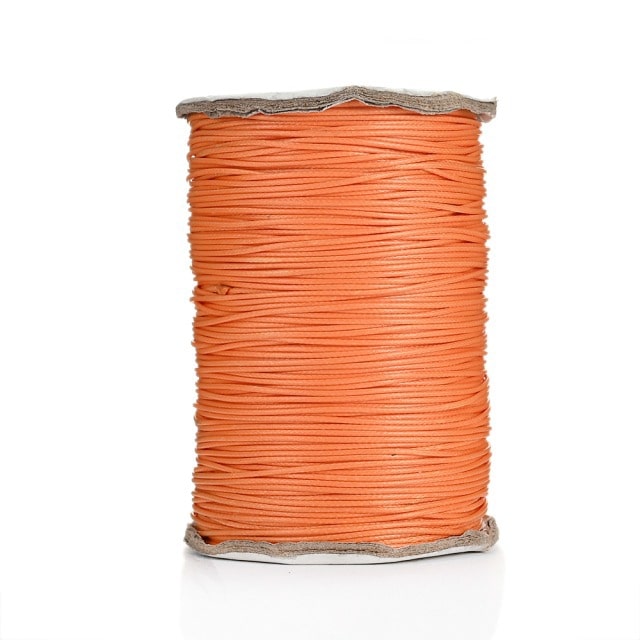 Fil ciré Linhasita Orange Éclatant 2mm - 20m Esprit Macramé