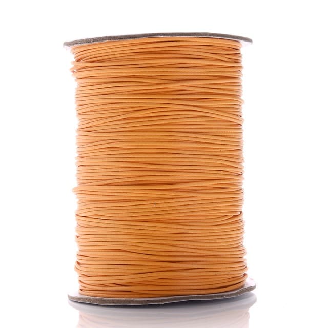 Fil ciré Linhasita Orange Éclatant 2mm - 20m Esprit Macramé