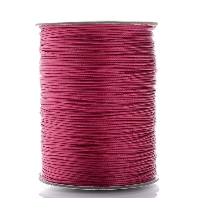 Fil ciré Linhasita rose 2mm - Mètre Magique 20m Esprit Macramé
