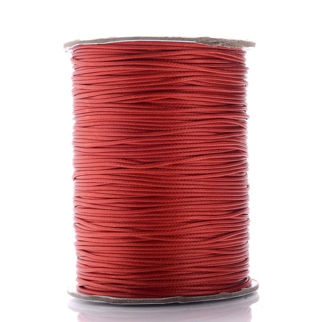 Fil ciré Linhasita Rouge 2mm - Bobine de 20m Esprit Macramé