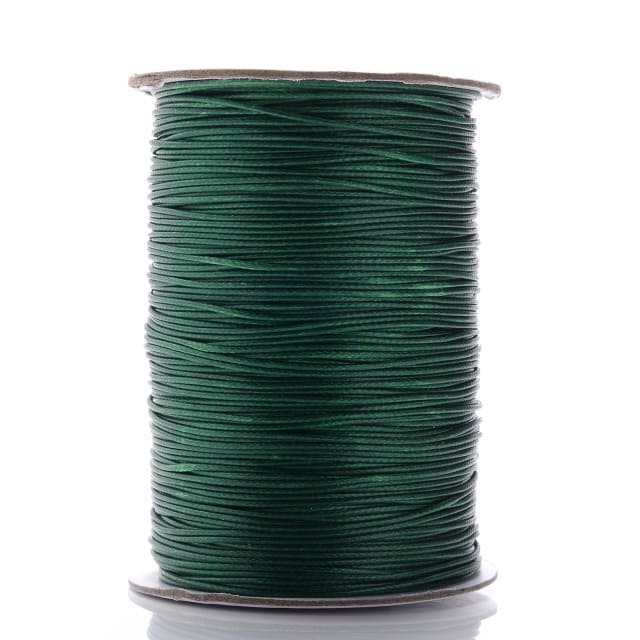 Fil ciré Linhasita vert 2mm - Rouleau de 20m Esprit Macramé