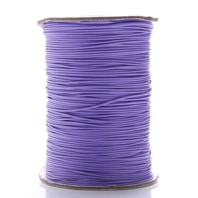 Fil ciré Linhasita Violet 2mm - 20m de Style Esprit Macramé
