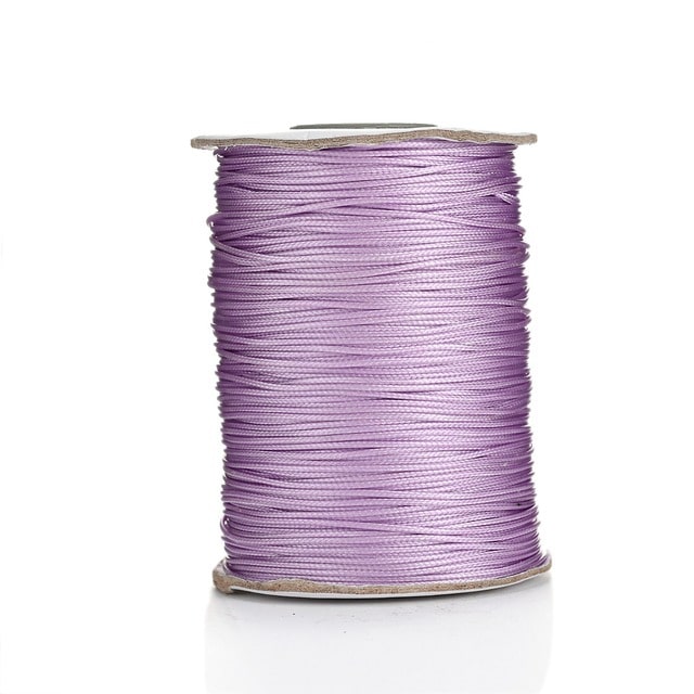 Fil ciré Linhasita Violet 2mm - 20m de Style Esprit Macramé