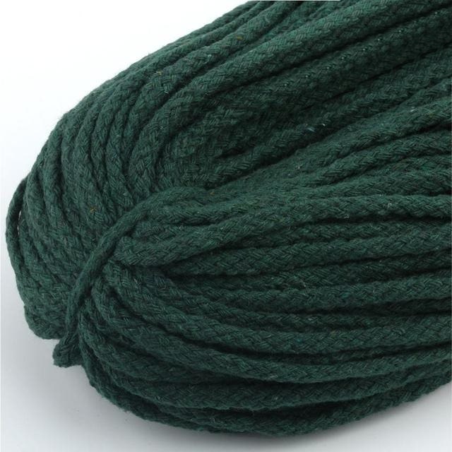 Fil de Macramé vert 5mm - Rouleau de 30m Esprit Macramé