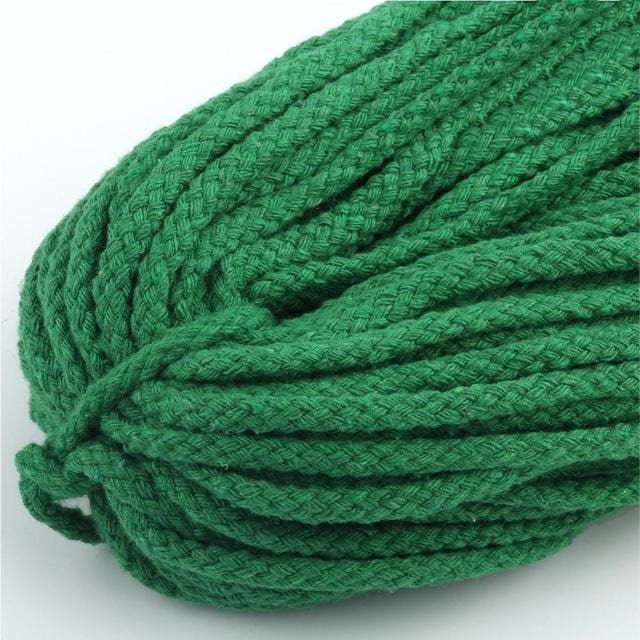 Fil de Macramé vert 5mm - Rouleau de 30m Esprit Macramé