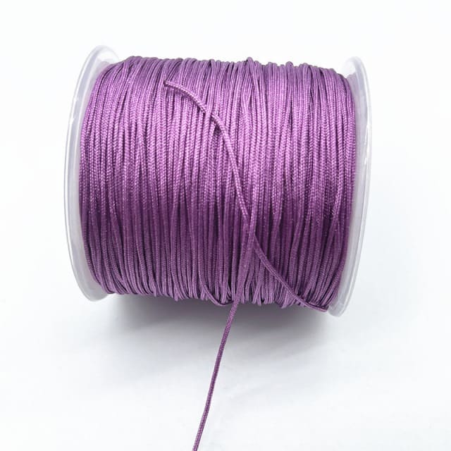 Fil en nylon tressé violet 0,8 mm - 100m Premium Esprit Macramé