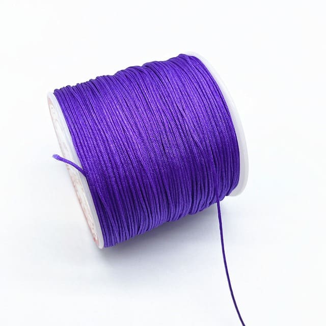 Fil en nylon tressé violet 0,8 mm - 100m Premium Esprit Macramé