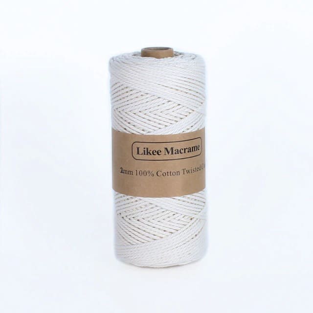 Fil Macramé Blanc 2 mm - 150 m Premium Esprit Macramé