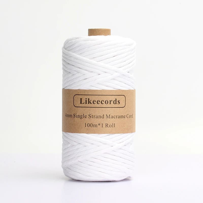 Fil Macramé Blanc 4 mm - 100m Édition Exclusive Esprit Macramé