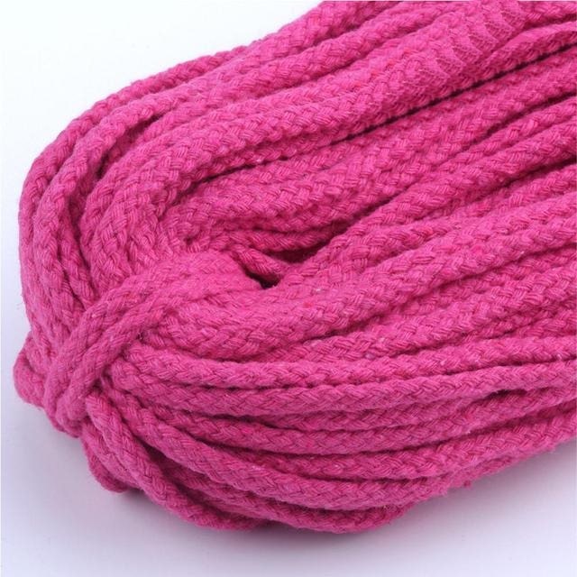 Fil Macramé Rose Éclatant 5mm - 30m de Créativité Esprit Macramé