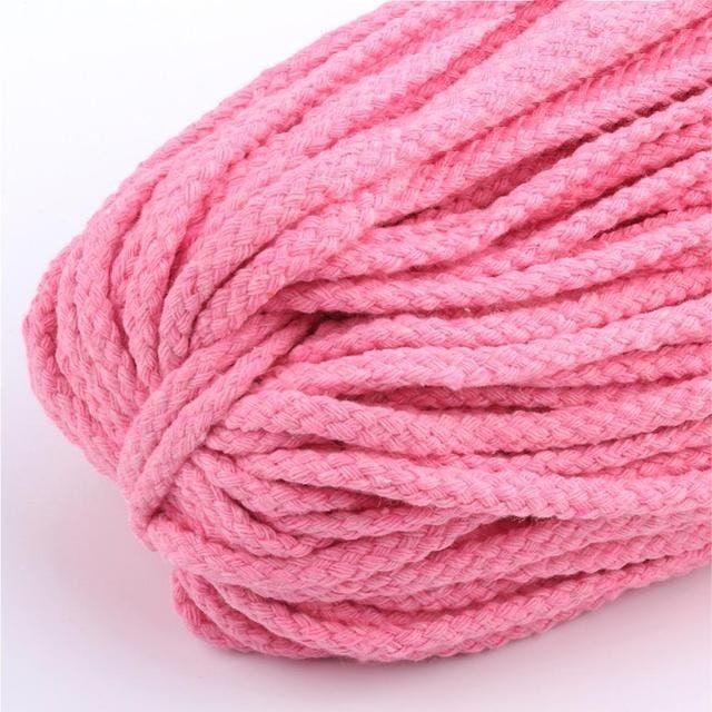 Fil Macramé Rose Éclatant 5mm - 30m de Créativité Esprit Macramé