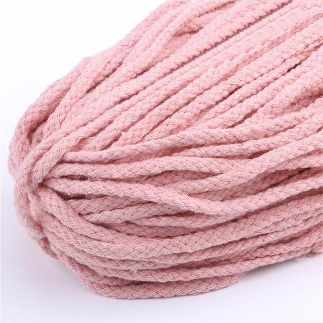 Fil Macramé Rose Éclatant 5mm - 30m de Créativité Esprit Macramé
