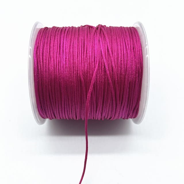 Fil nylon tressé Rose Éclat 0,8 mm - 100m Esprit Macramé