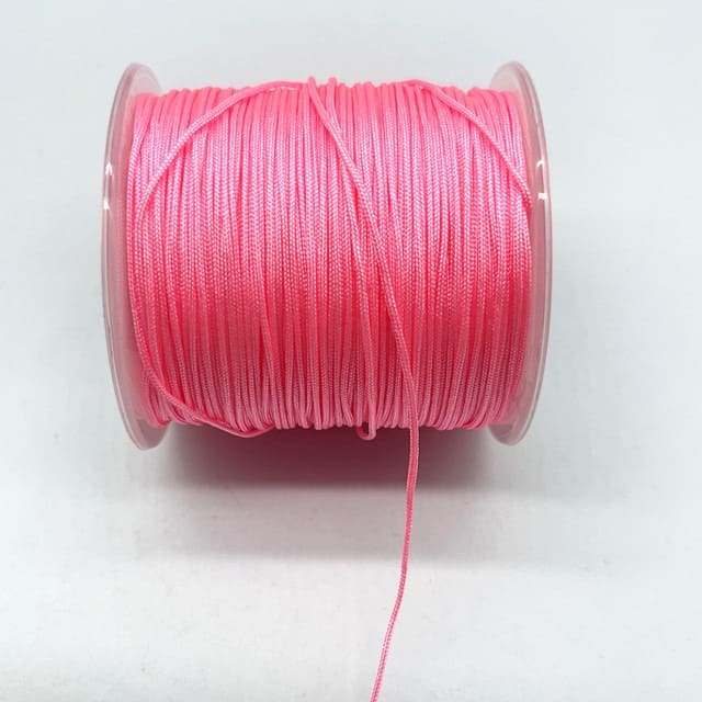 Fil nylon tressé Rose Éclat 0,8 mm - 100m Esprit Macramé