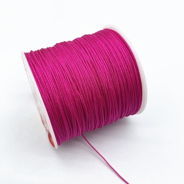 Fil nylon tressé Rose Éclat 0,8 mm - 100m Esprit Macramé