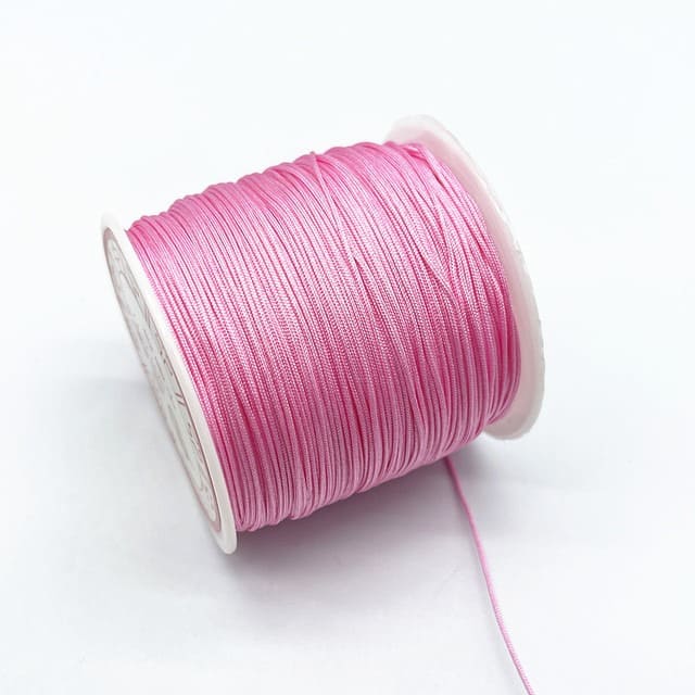 Fil nylon tressé Rose Éclat 0,8 mm - 100m Esprit Macramé