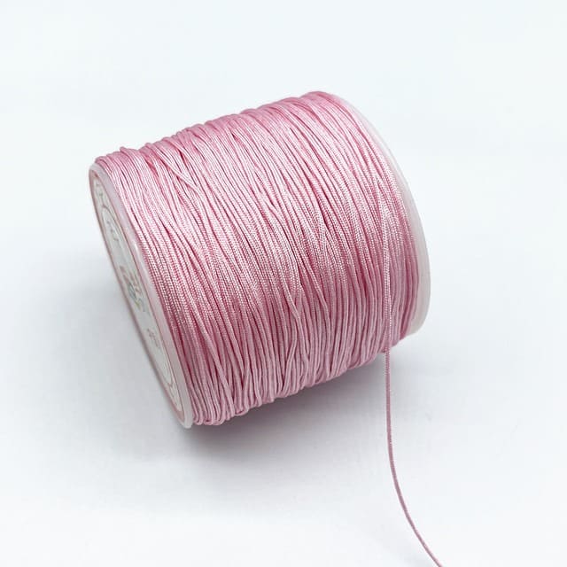 Fil nylon tressé Rose Éclat 0,8 mm - 100m Esprit Macramé