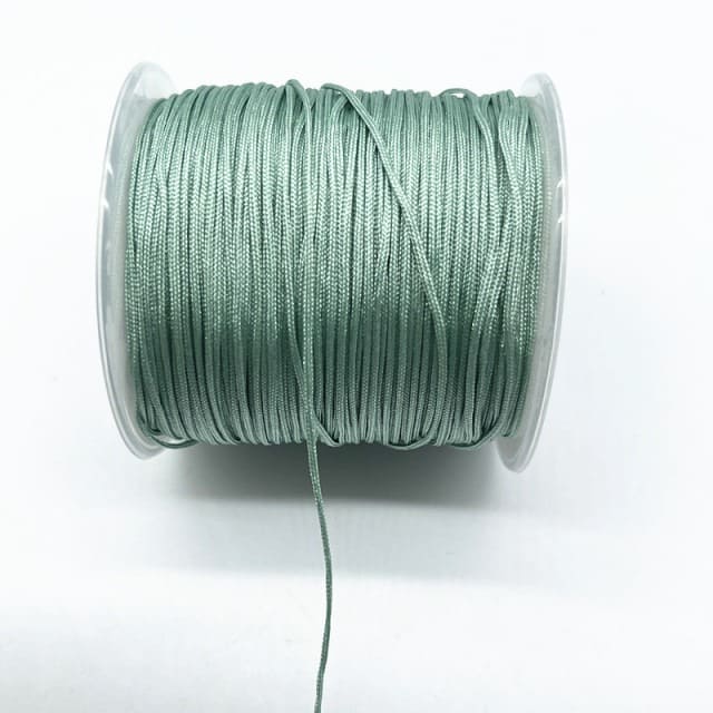 Fil Nylon Tressé Vert 0,8 mm - 100m de Qualité Supérieure Esprit Macramé