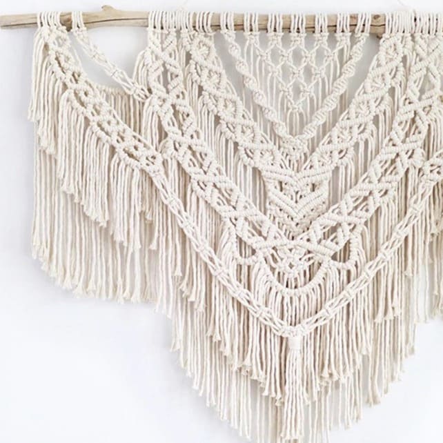 Grand Macramé Mural Chic Esprit Macramé