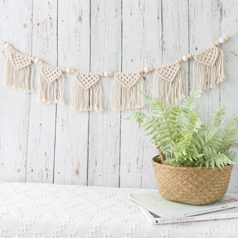Guirlande Bohème Macramé Éclatante Esprit Macramé